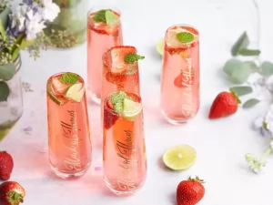 Affordable bridesmaid flutes