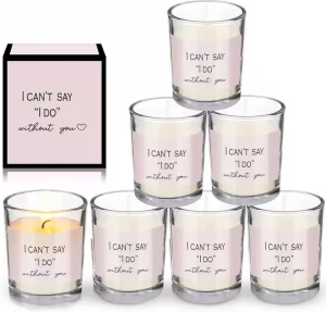 Mini candles for bridesmaid gifts